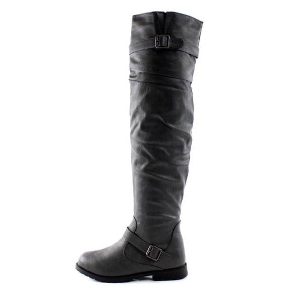 💥 SALE Over The Knee Side Zip Equestrian Boots - Picture 4 of 6